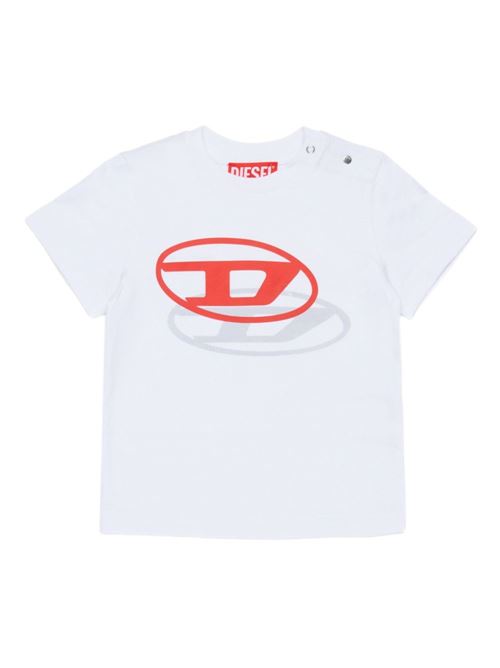 T-shirt bambino Diesel bianca a manica corta DIESEL KIDS | K007650GRAIK100